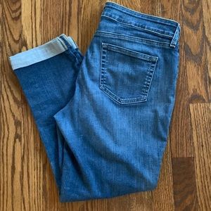 NYDJ | Cropped Boyfriend Jeans w/ Cuffs & LIFTxTUCK Technology | Sz 10